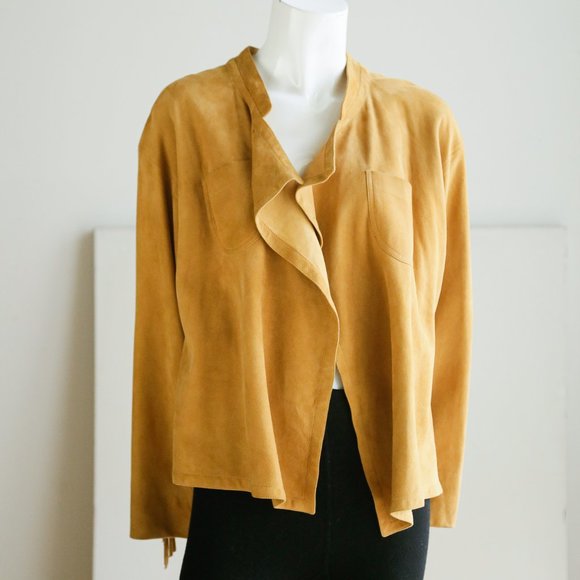 Vintage Deerskin Waterfall Front Fringe Jacket - Picture 2 of 15